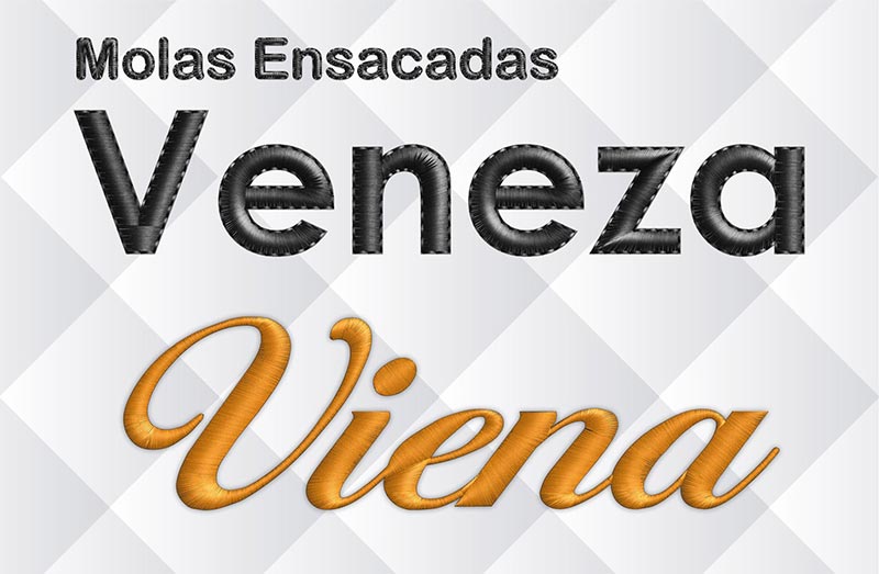 Etiqueta Colchão 3D Efeito Bordado