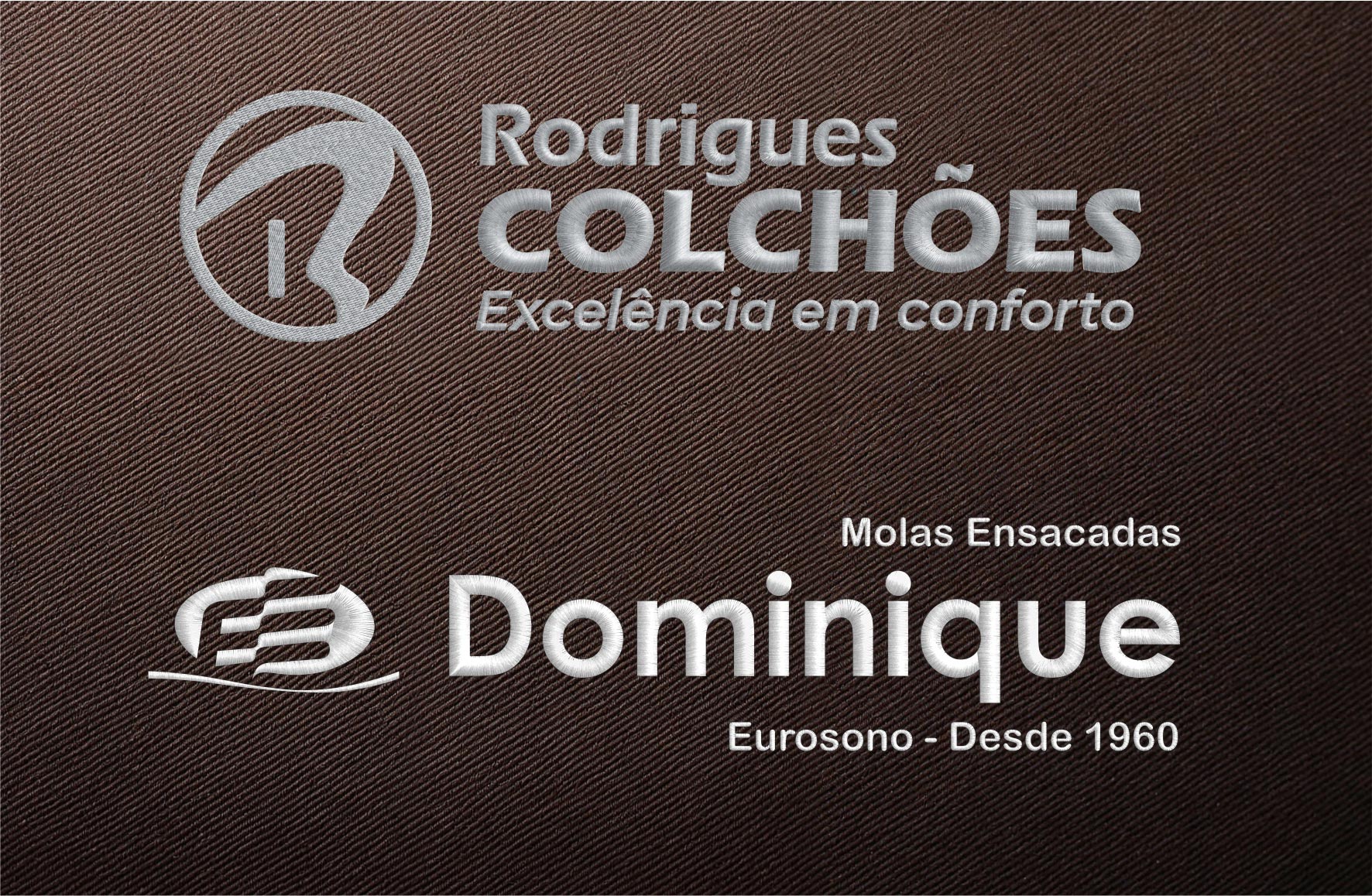 Etiqueta Colchão 3D Efeito Bordado